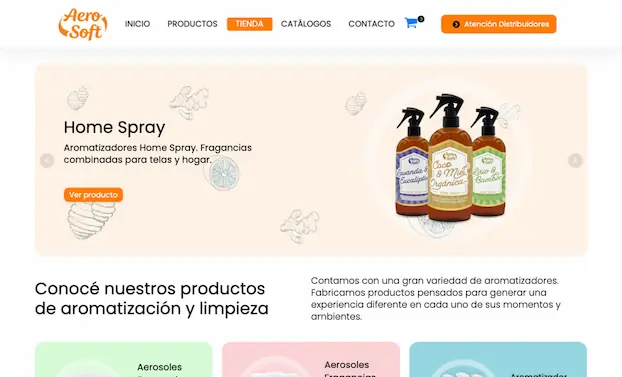 Vista representativa de ecommerce con catálogo, carrito y checkout