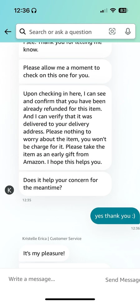 Update Amazon Is Letting Me Keep 1