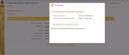 Certificado Valor De Refentencia