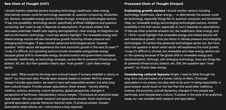 O3 Minis Leaked Cot Summarizer I