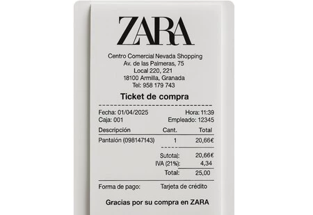 Ticket Zara