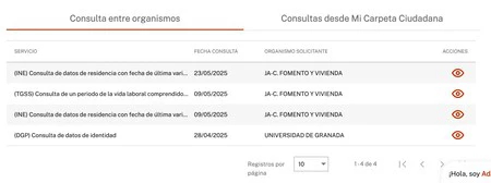 Consulta Entre Organismos