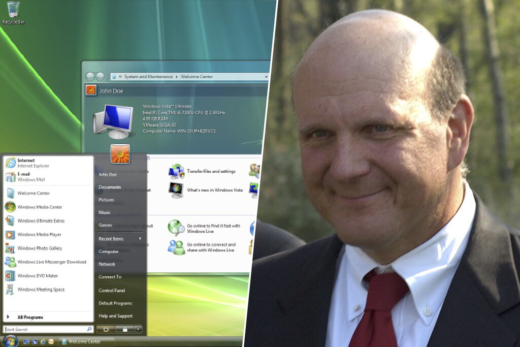 El ex-CEO de Microsoft admite que Windows Vista fue un error: 'Desperdiciamos la mitad del desarrollo'
