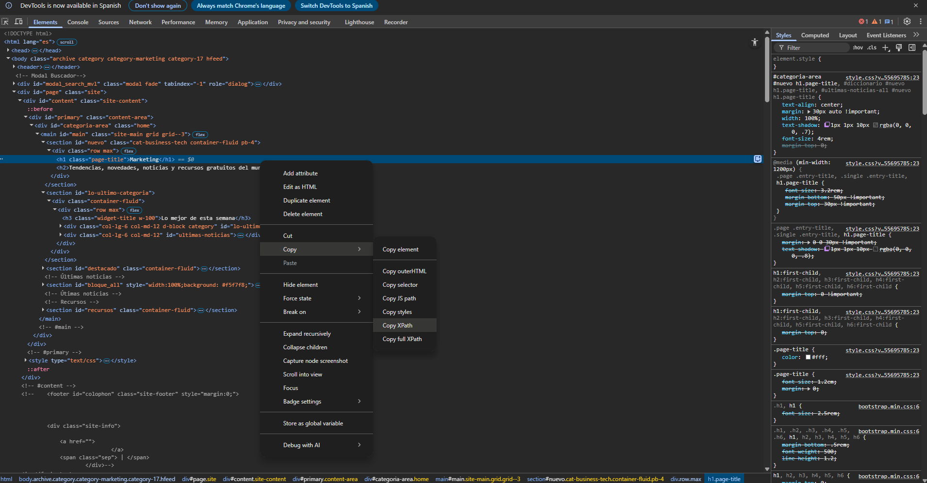 Qué es XPath y como usarlo para localizar elementos en XML y HTML Qué es XPath y como usarlo para localizar elementos en XML y HTML - copiar elemento xpath
